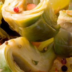 Cœurs d'artichaut grillés épicés
